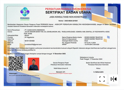 Sertifikat Jasa Survey